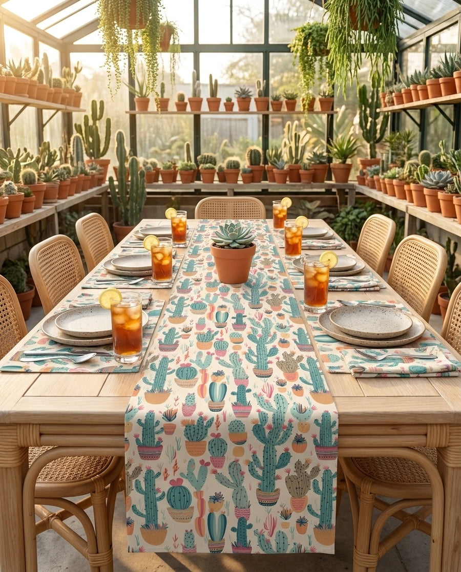 Desert Bloom Boom Table Runner -  Bring Desert Charm to Your Table wit