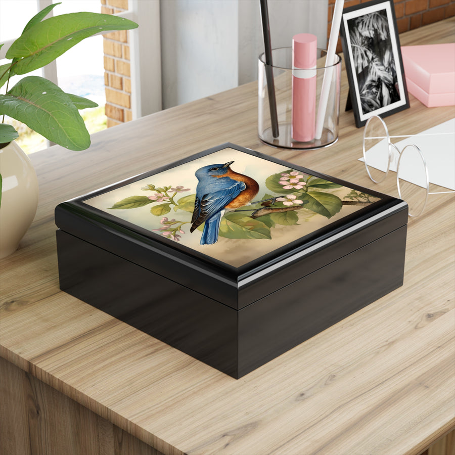 Bluebird Botanical Jewelry Box - Let Nature's Beauty Surround Your Val