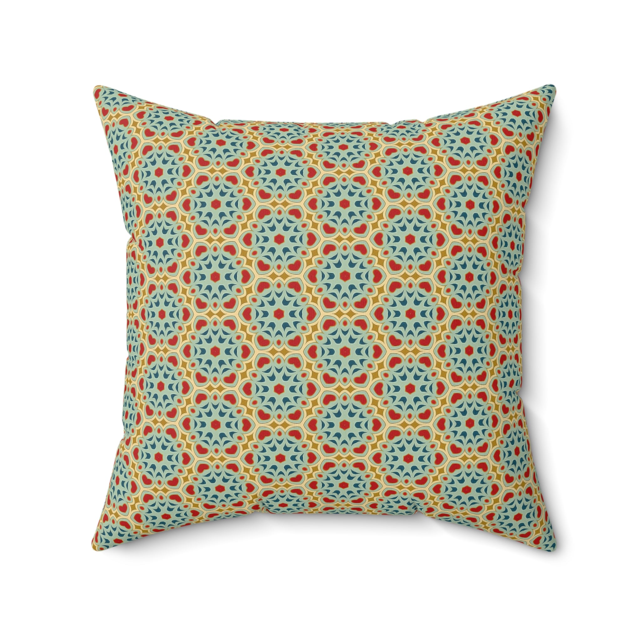 Andalusian Blossom Harmony Square Throw Pillow Square Throw Pillow — view 2
