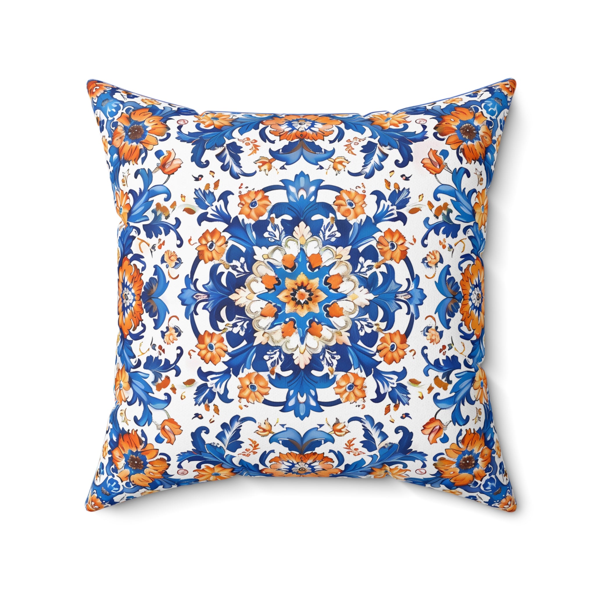 Sierra Blossom Square Throw Pillow - Spun Polyester - Double-Sided Pri