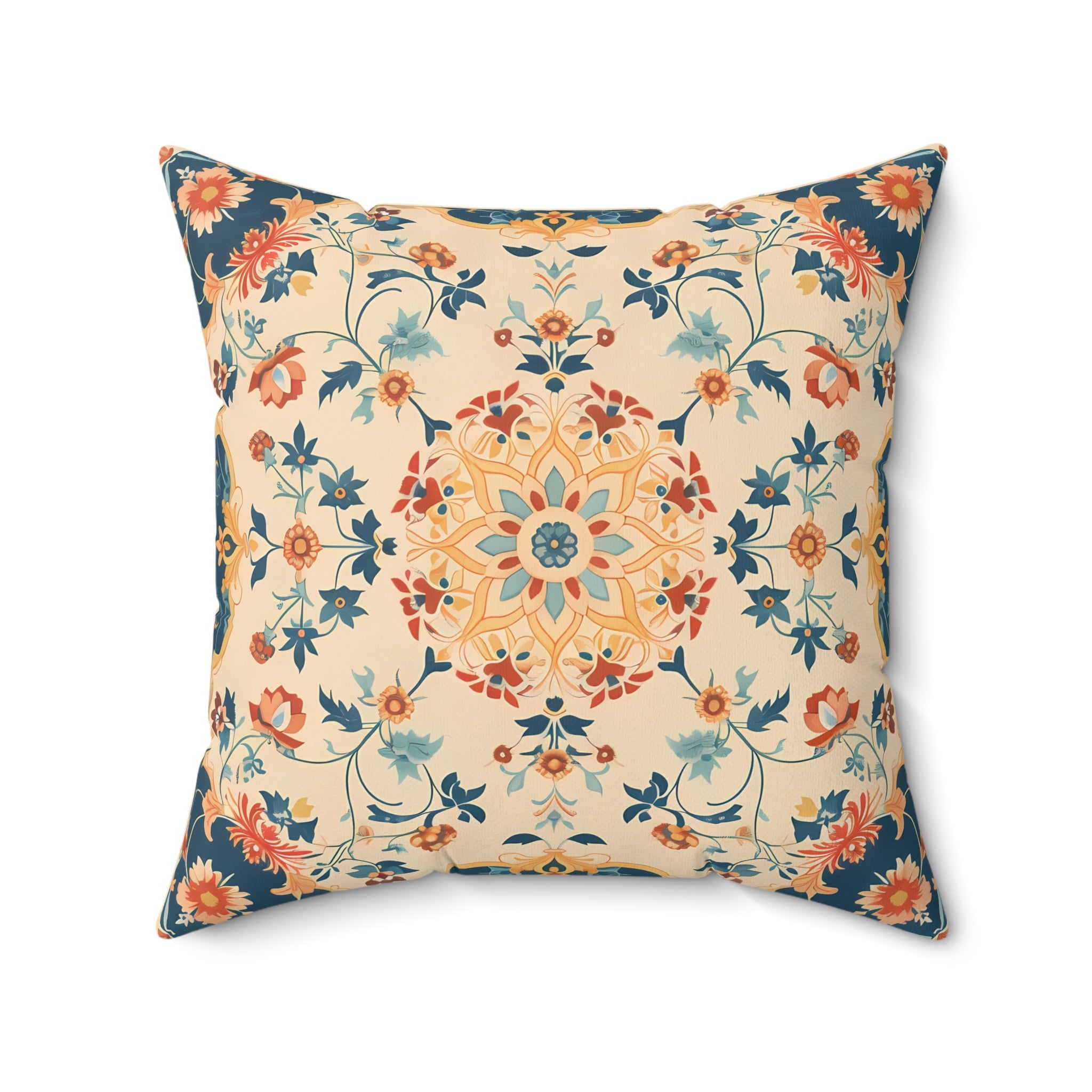 Alhambra Garden Square Throw Pillow - Spun Polyester - Double-Sided Pr