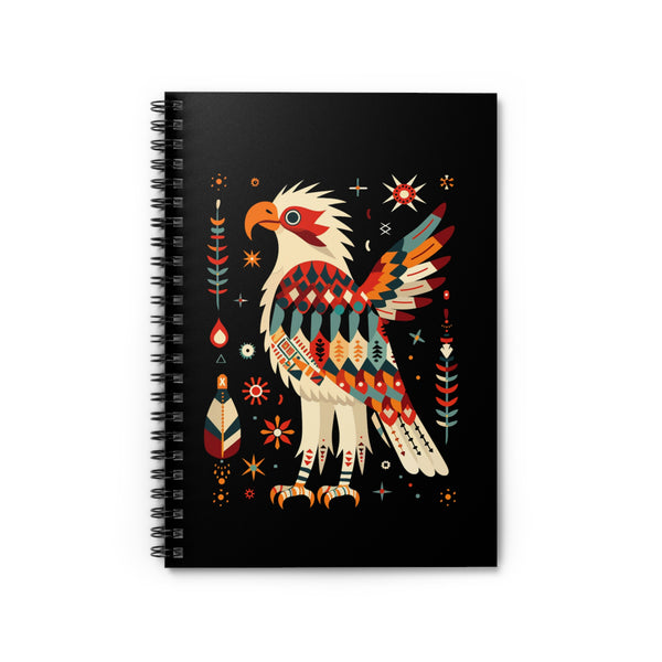Autumn Eagle Splendor Chic Spiral Notebook - Ruled Line - Where Inspir