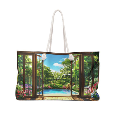 Garden View Retreat Weekender Bag - Escape to Tranquility, No Matter W