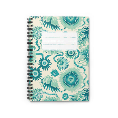 Surreal Sea Garden Chic Spiral Notebook - Ruled Line - Dive Into Creat