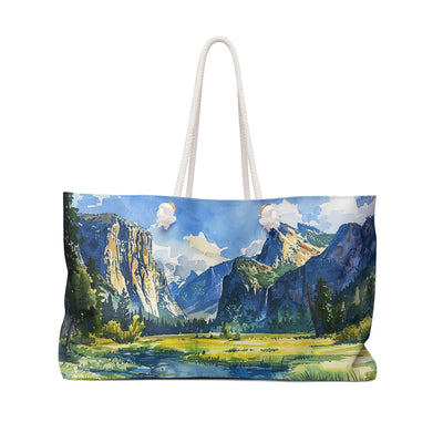 Yosemite Valley Vista Weekender Bag - Carry the Majesty of Yosemite Wh