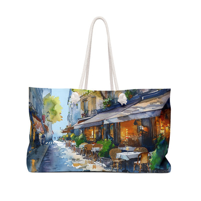Parisian Bistro Bliss Weekender Bag - Carry the Charm of Paris - Where