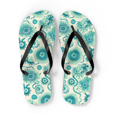 Surreal Sea Garden Flip Flops Flip Flops — view 2