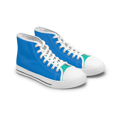 Blue Paradise Ladies' Two-Tone High Top Sneakers - Step into Paradise 