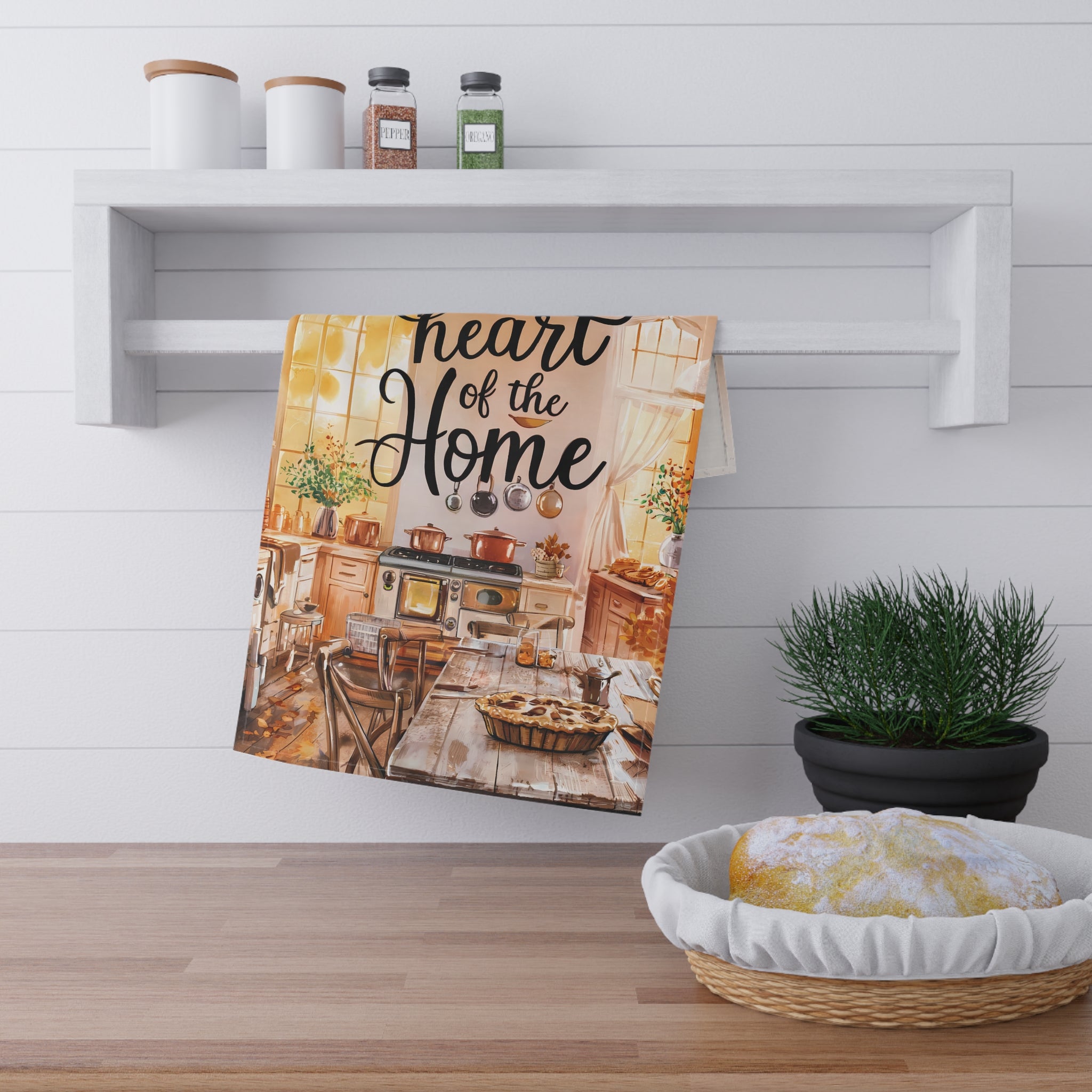 The Kitchen is the Heart of the Home Kitchen Towel - Cotton Twill - 18