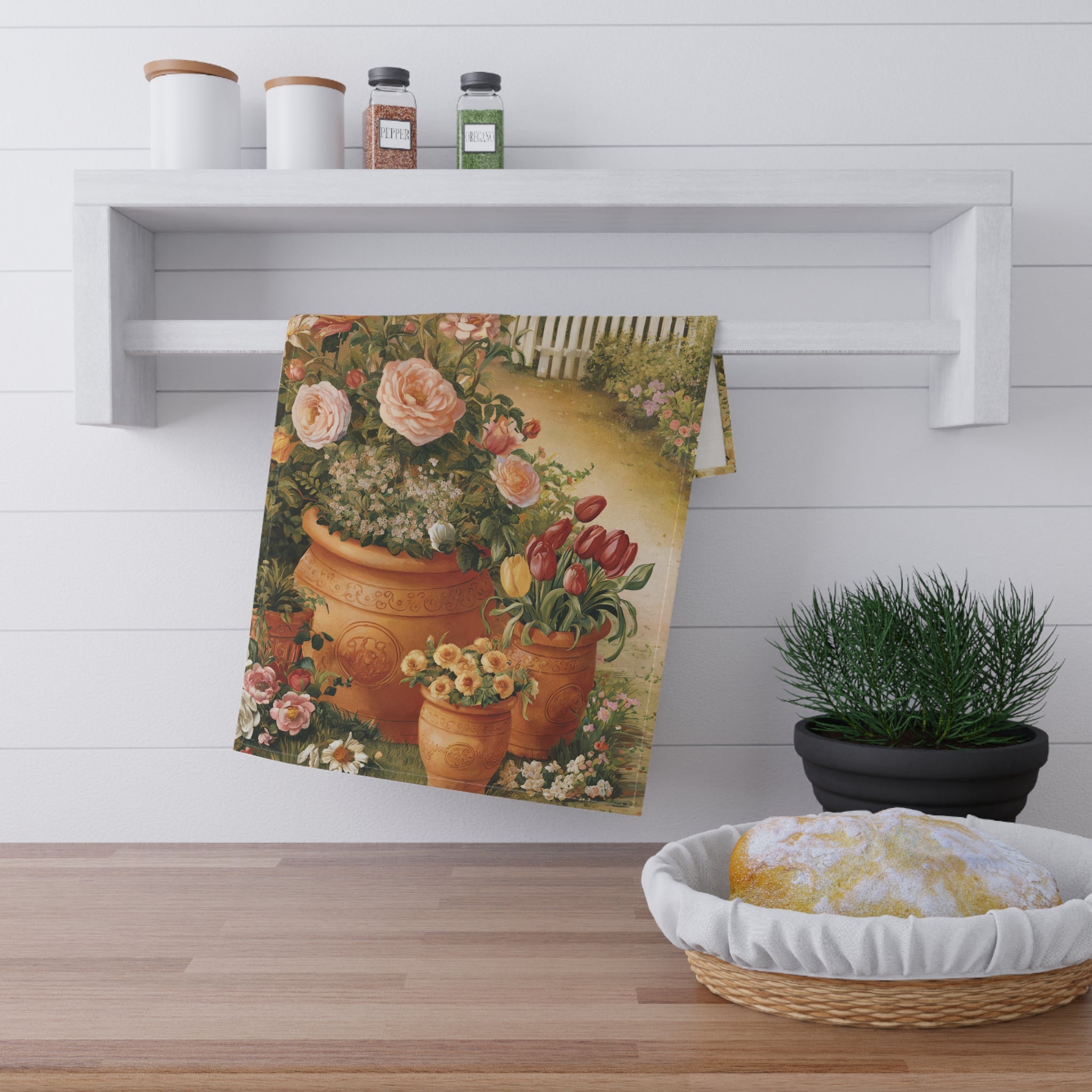Storybook Garden Gate Kitchen Towel — Kitchen Towel