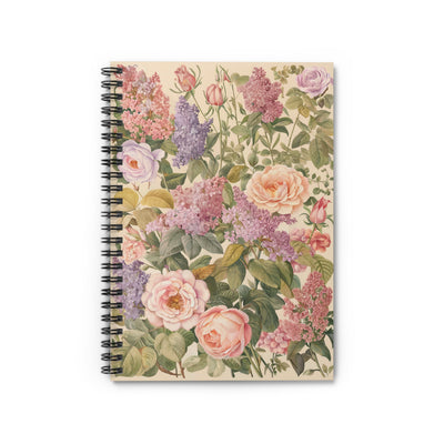 Lilac Rose Reverie Spiral Notebook - Ruled Line - Write in Vintage Cha