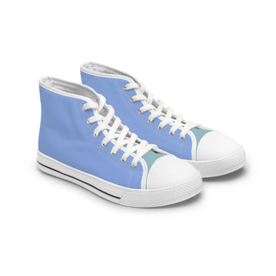 Turquoise Breeze Ladies' Two-Tone High Tops Ladies' High Top Sneakers — view 2