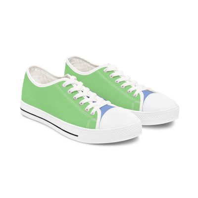 Meadow Stream Ladies' Two-Tone Low Top Sneakers - Step Into Tranquilit