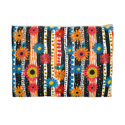 Striped Daisy Play Accessory Pouch - Carry Creativity Wherever You Go!