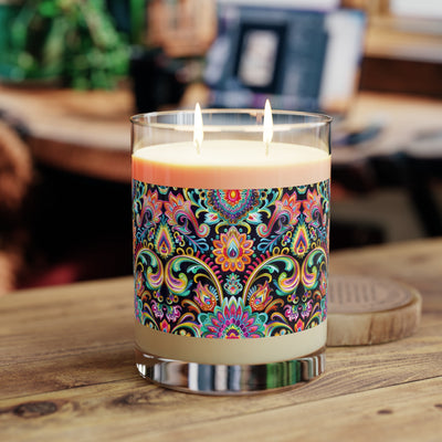 Electric Damask 100% Soy Wax Scented Candle - 11 oz. Full Glass, Phtha