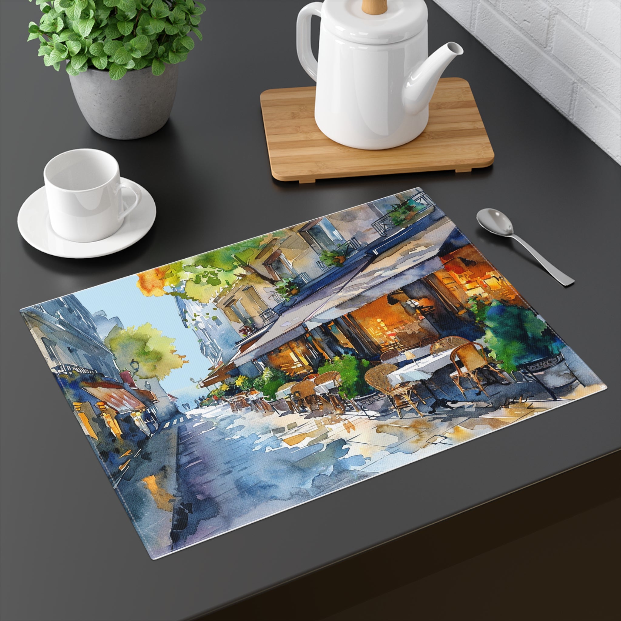 Parisian Bistro Bliss Placemat - Dine in the Heart of Paris – Right at