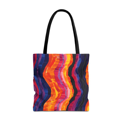 Desert Sunset Waves Tote Bag - Carry the Warmth of a Desert Sunset! Av
