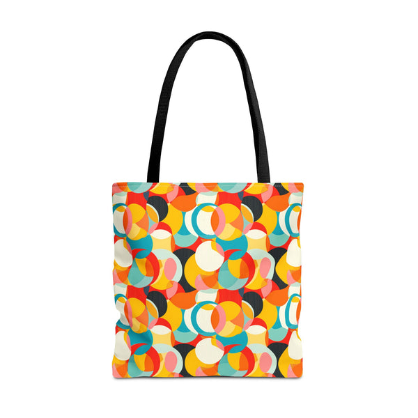 Mod Circle Medley Tote Bag - Circle Your World with Retro Flair! Avail
