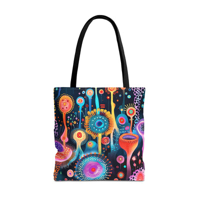 Surreal Seascape Forest Tote Bag - Step into a Surreal Sci-Fi Seascape