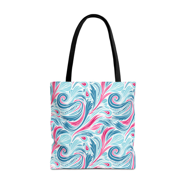Teal Tide Twirl Tote Bag - Go Through Life with Coastal Charm! Availab