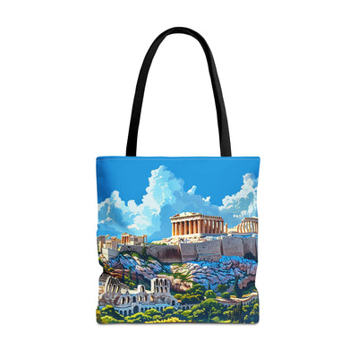 Acropolis Skyline Splendor Tote Bag - Carry the Legacy of Athens with 