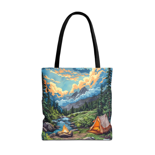 Campfire Serenity Tote Bag - Carry the Calm of the Campsite, Wherever 