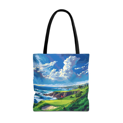 Coastal Tee Time Tote Bag - Carry the Course - Where the Greens Meet t