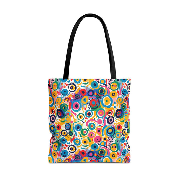 Pop Art Swirls Tote Bag - Swirl Your Way Through Life in Bold Style! A