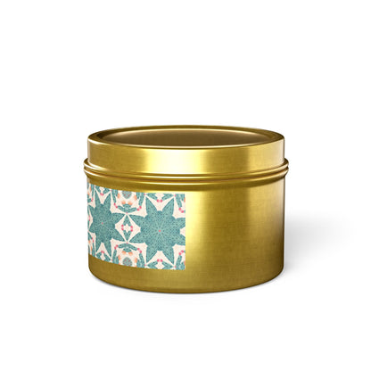 Desert Cactus Star Tin Candle. Southwest Starlight in a Tin. Available in 2 sizes, 3 finishes, and 5 scents.