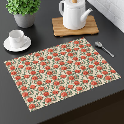 Romantic Rose Placemat - 18" x 14".