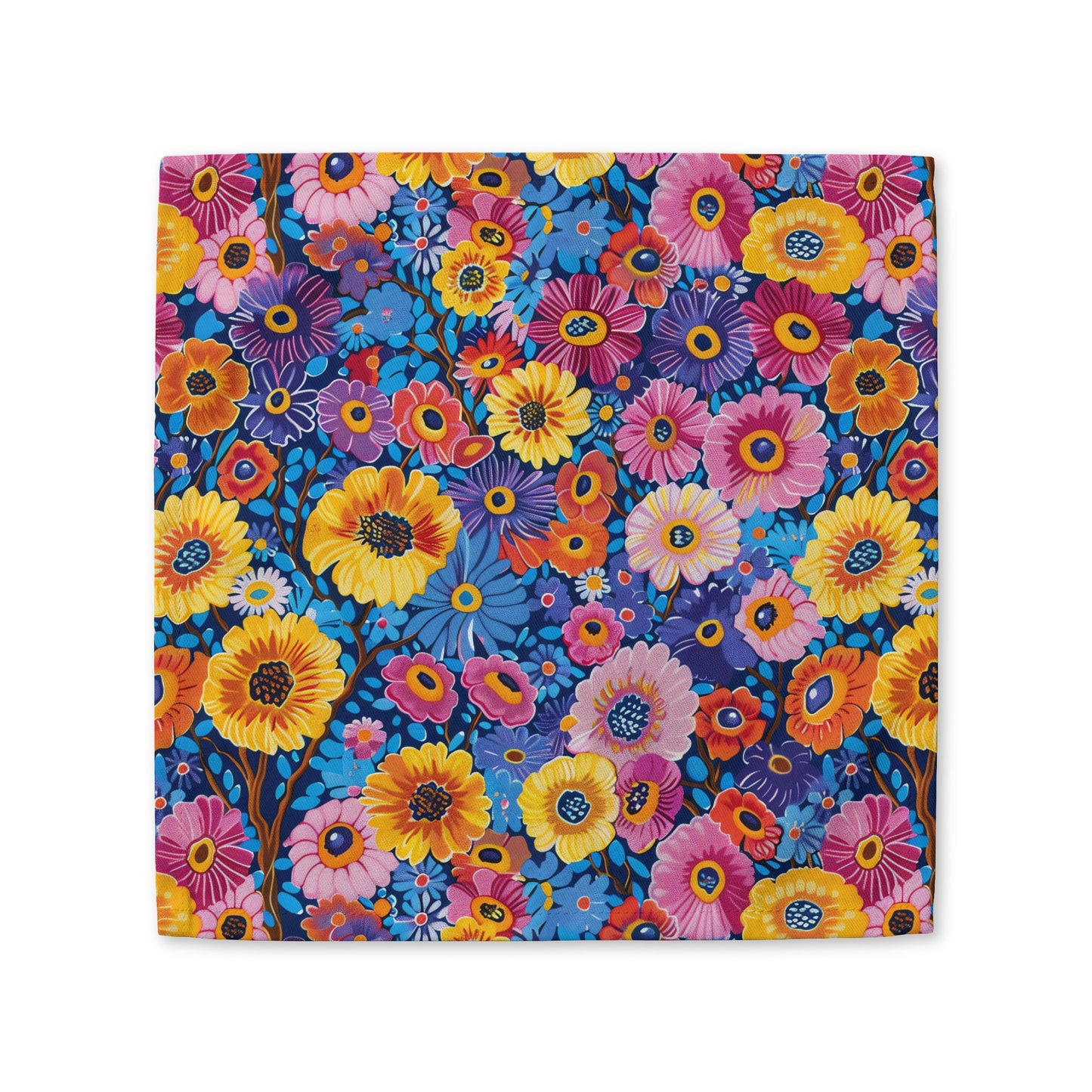 Midnight Garden Whimsy cotton twill napkin