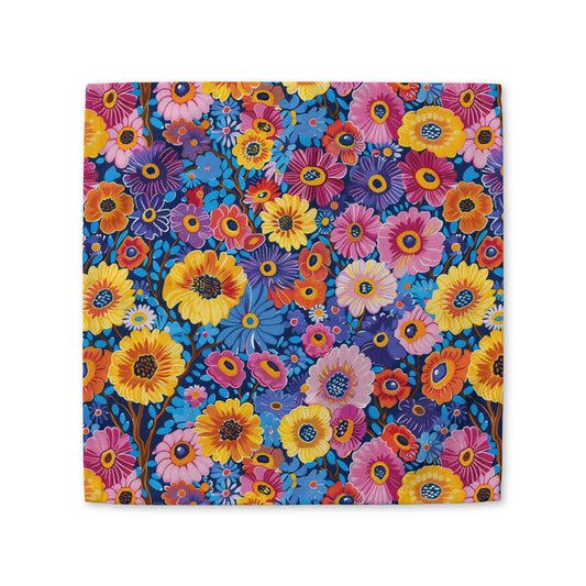 Midnight Garden Whimsy cotton twill napkin