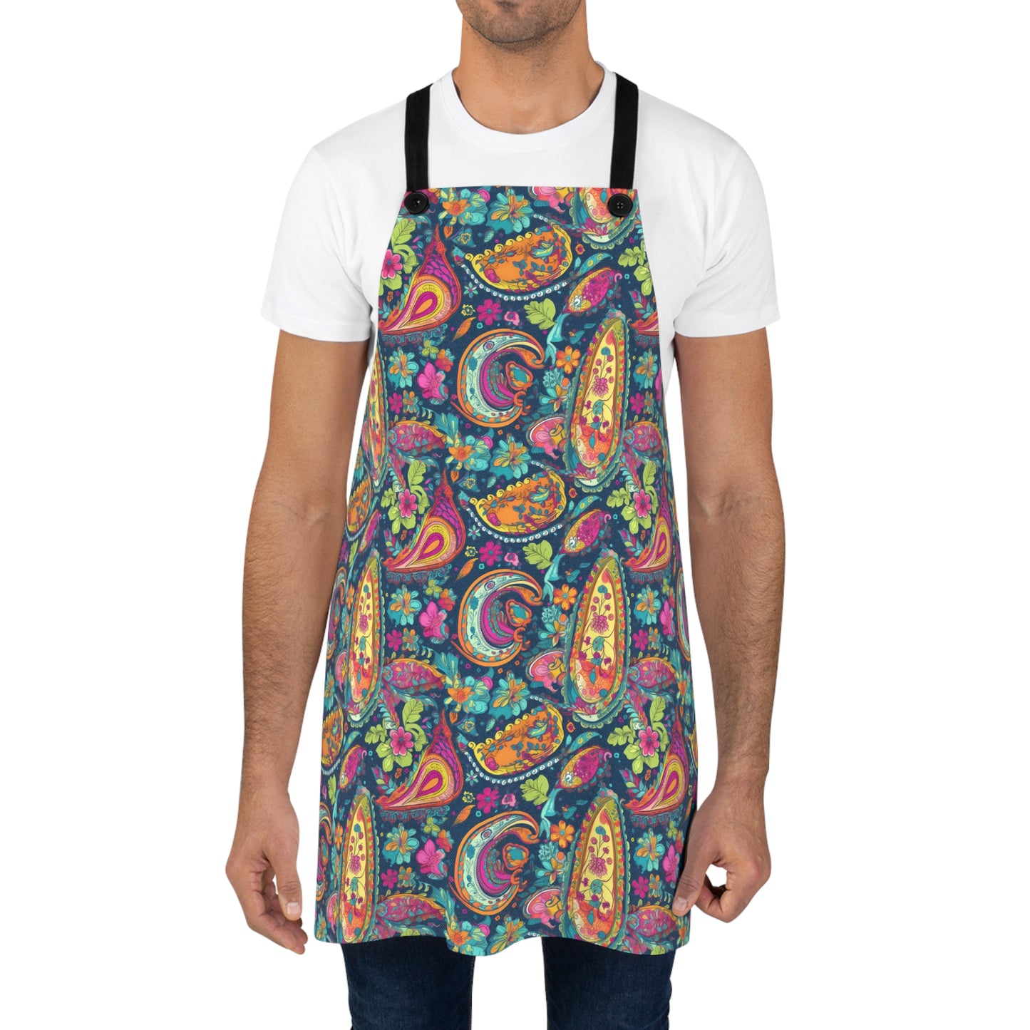 Psychedelic Paisley Party Adult Apron