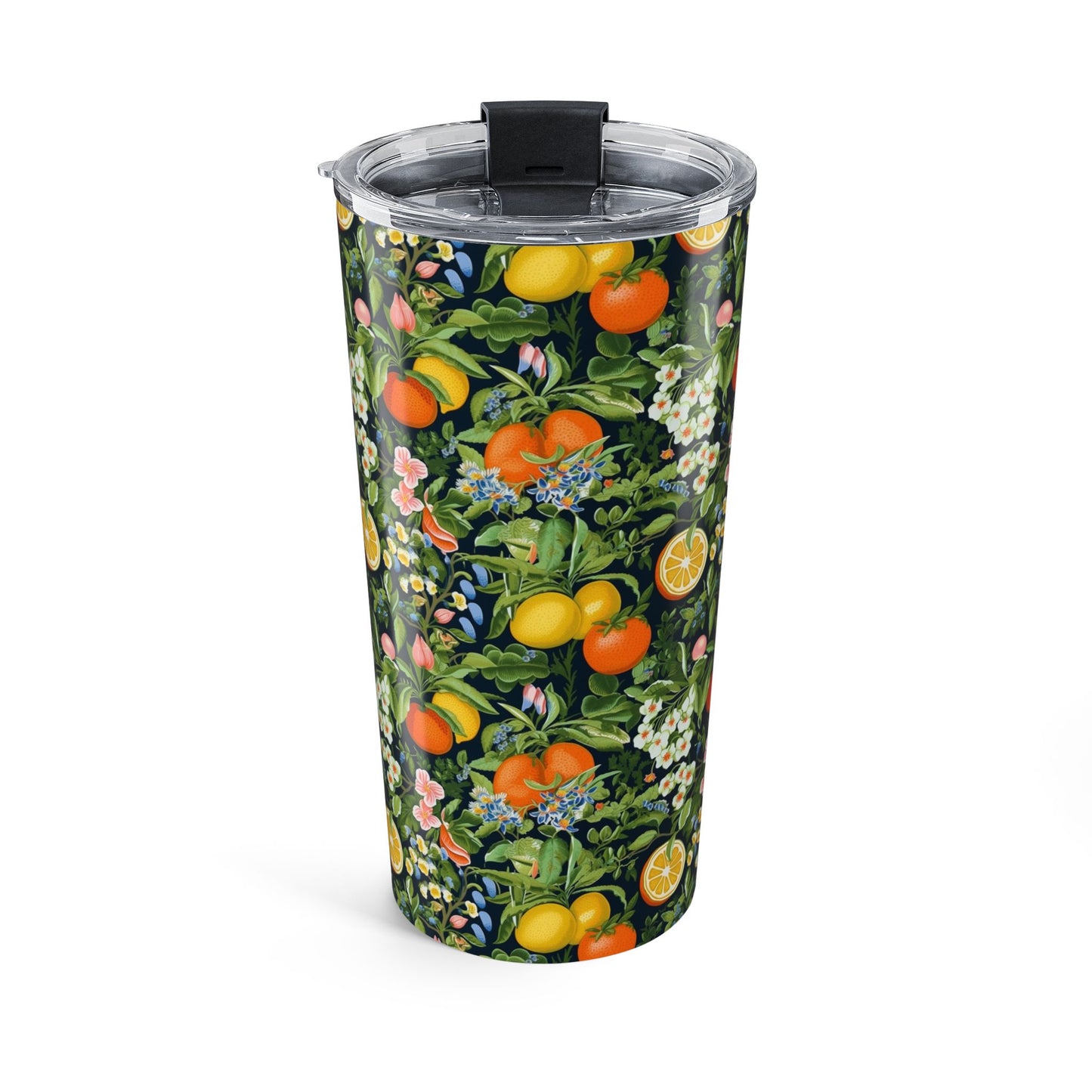Classic Fruit & Floral Insulated Tumbler - 20 oz. Stainless Steel, Glossy Finish