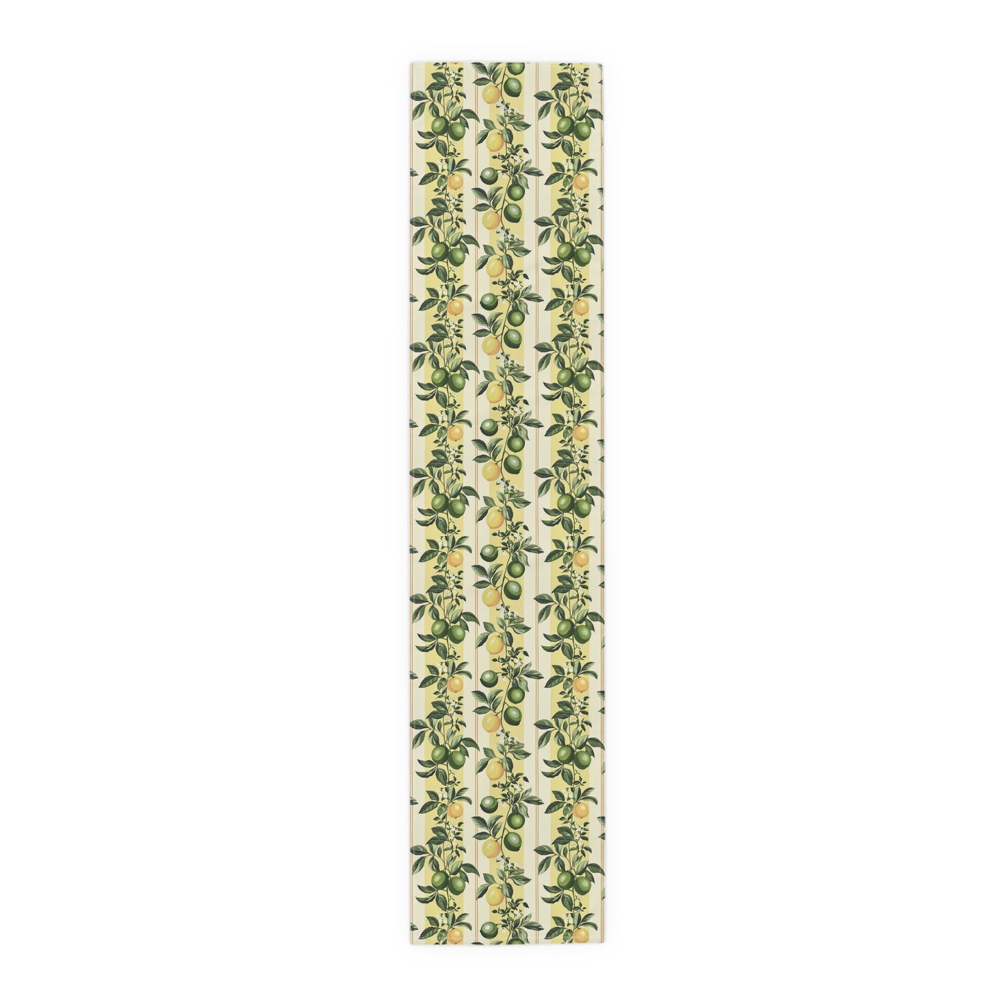 Lemony Lime Table Runner - Cotton Twill - Available in 2 sizes: 16" x 72" and 16" x 90".