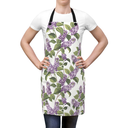 I Love Lilacs Adult Apron
