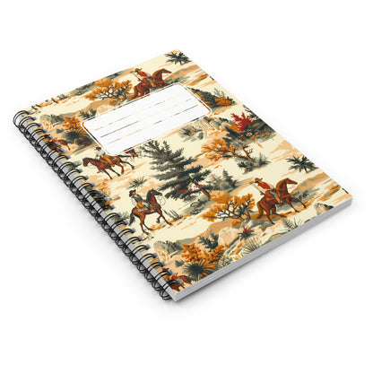Western Days Chic Spiral Notebook - Ruled Line - Yee Ha and Giddyup! Here's a Notebook for Cowboys and Cowgirls!