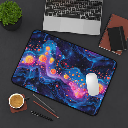 Cosmic Milky Way Desk Mat (Desk Pad) - Journey Through the Stars with Every Task! Available in 3 sizes.