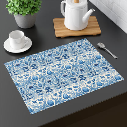 Dutch Blue Tulip Placemat - 18" x 14".