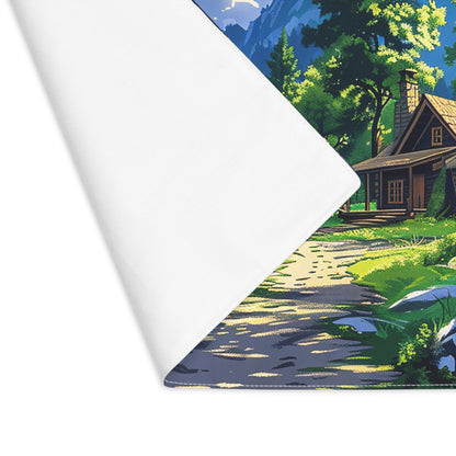 Dreams Of A High Mountain Log Cabin Placemat - 18" x 14".