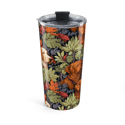 Classic English Dog Tapestry Insulated Tumbler - 20 oz. Stainless Steel, Glossy Finish