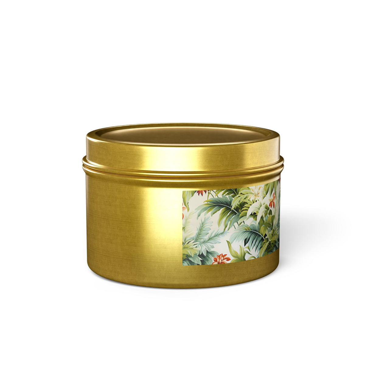 Tropical St. Lucia Palms Tin Candle. Island Serenity To Go. Available in 2 sizes, 3 finishes, and 5 scents.