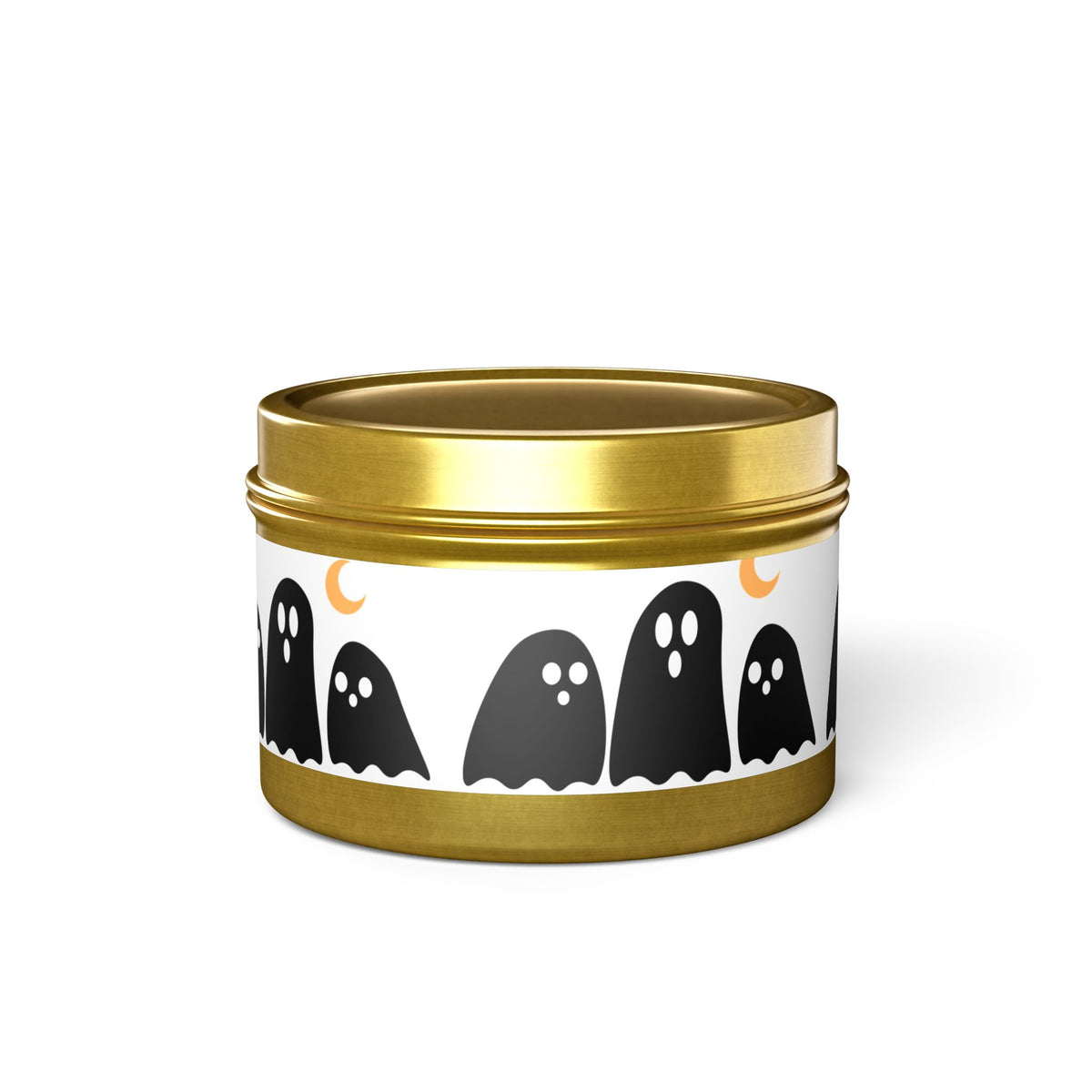 Spooky Specter Glow Tin Candle. Ghostly Glow To Go. Available in 2 sizes, 3 finishes, and 5 scents.