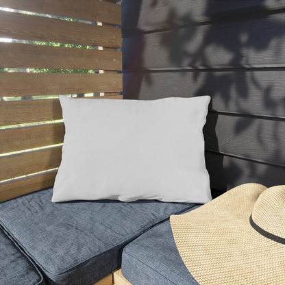 Tranquil Koi Oasis Outdoor Lumbar Pillow - UV- and Water-Resistant - 20" x 12".
