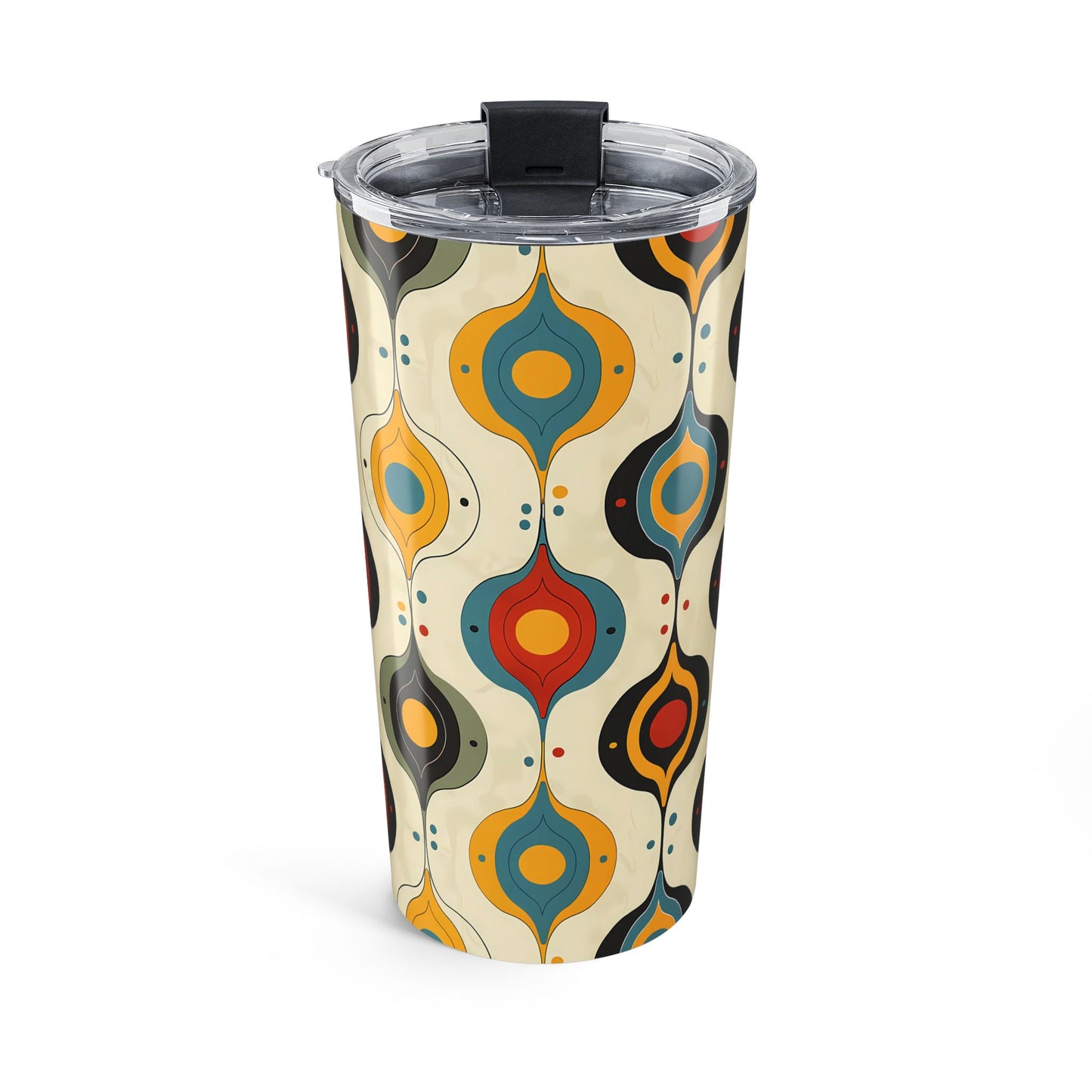 Retro Swinging Baubles Insulated Tumbler - 20 oz. Stainless Steel, Glossy Finish