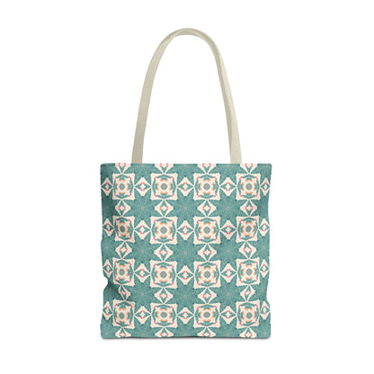 Desert Cactus Star Tile Tote Bag - Carry Southwest Charm Wherever You Go! Available in 3 sizes.