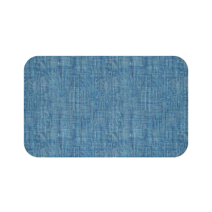 Blue Denim Bath Mat - Step into Comfort and Timeless Denim Charm! Available in 2 sizes.