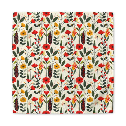 Autumn Bloom Delight cotton twill napkin