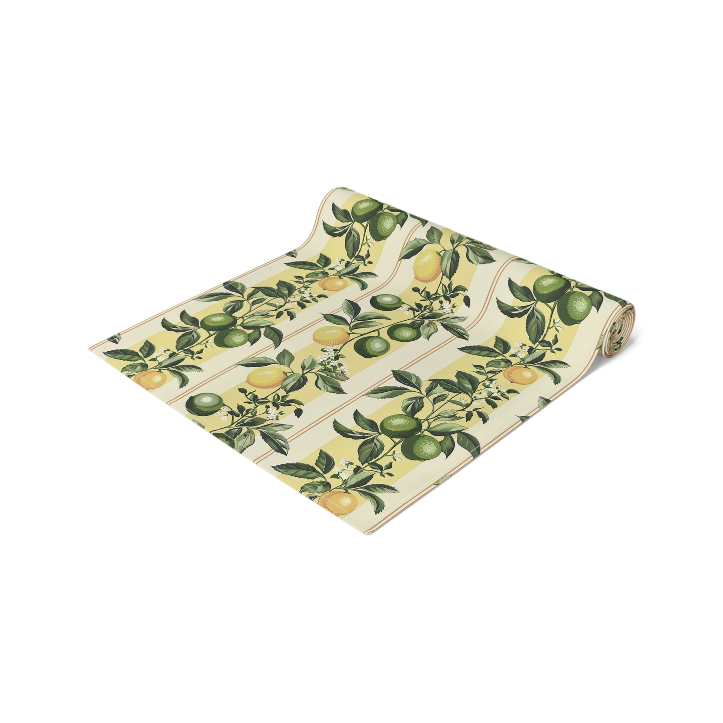 Lemony Lime Table Runner - Cotton Twill - Available in 2 sizes: 16" x 72" and 16" x 90".