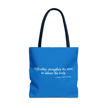 Strength Through Challenges Tote Bag - Carry Wisdom - Embrace Strength! Available in 3 sizes.